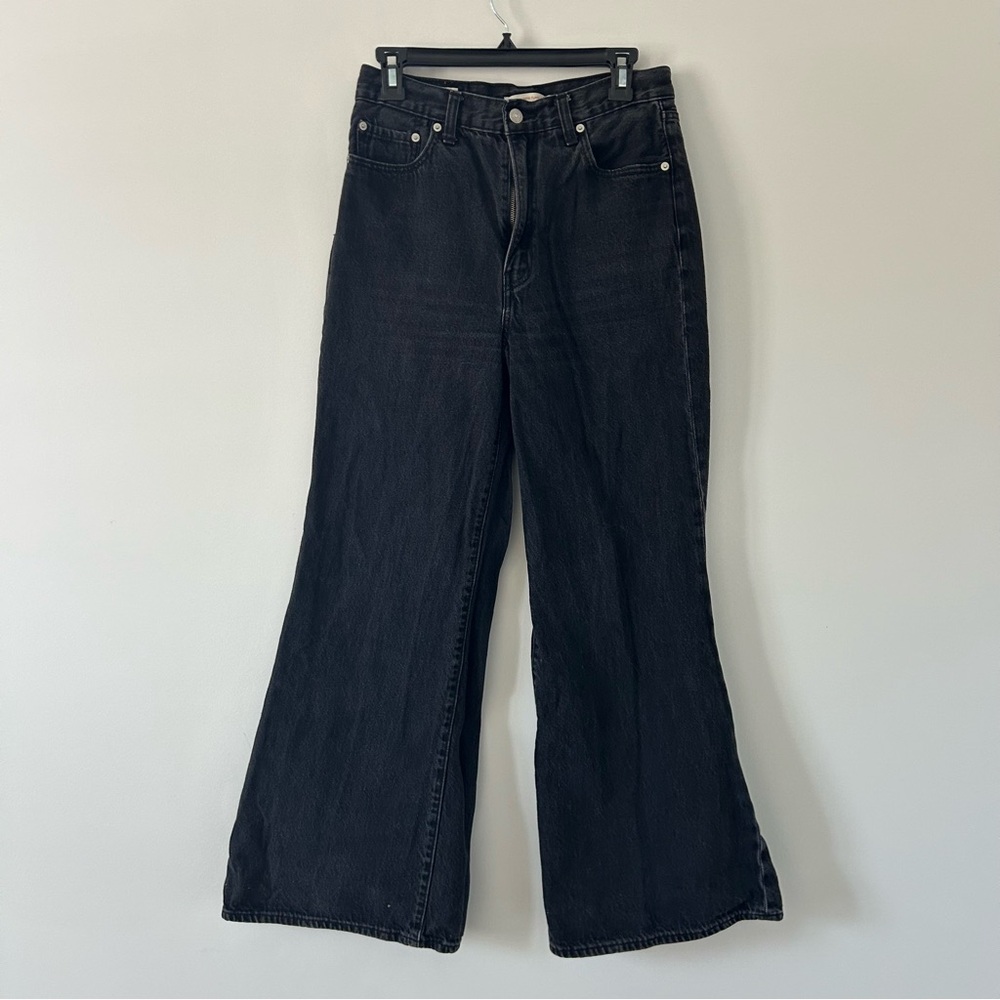 Levi’s Premium Denim High Loose Flare Washed Black Jeans 29